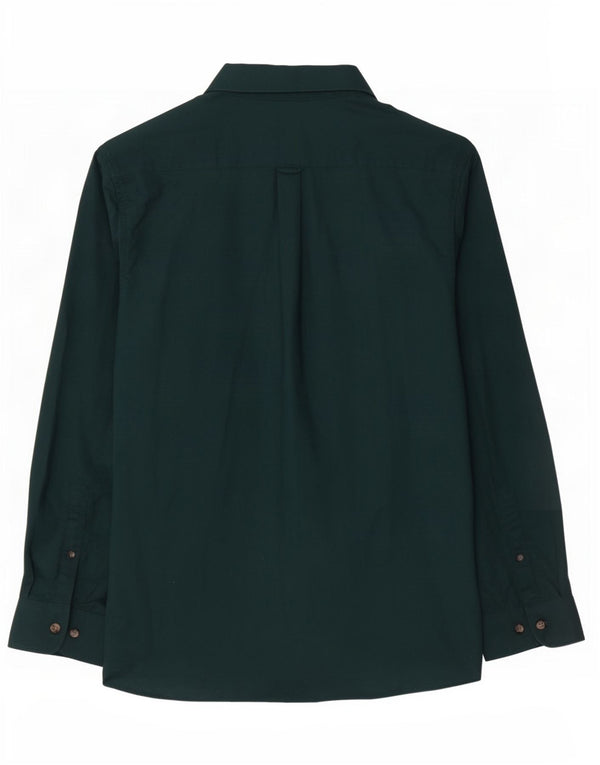 Marks & Spencer Herren-Hemd mit regulärer Passform, 3XL, grüne Baumwolle