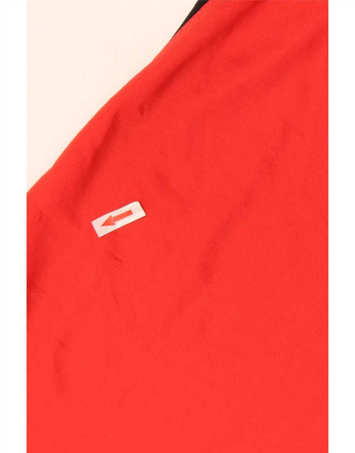 Nike Herren Dri Fit Poloshirt Mittelrotes Colourblock-Polyester