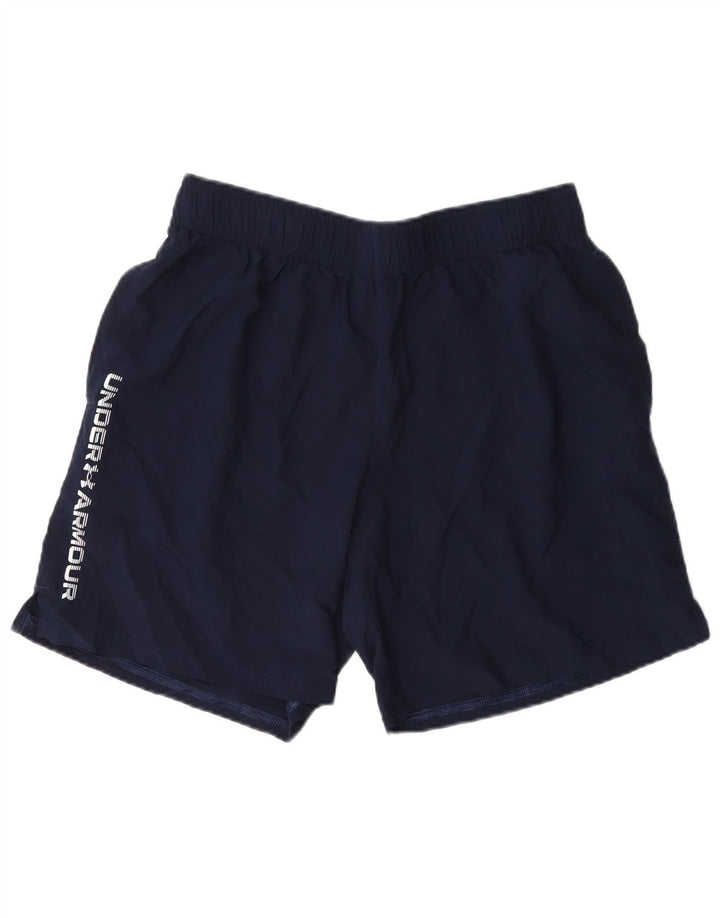 Under Armour Herren-Sportshorts mit Grafik, groß, marineblaues Polyester