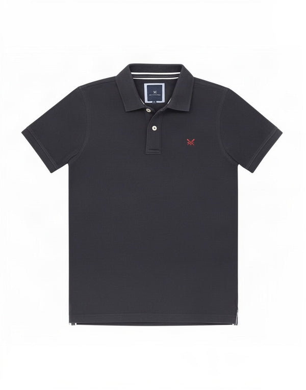 Crew Clothing Mens Polo Shirt Medium Navy Blue Cotton