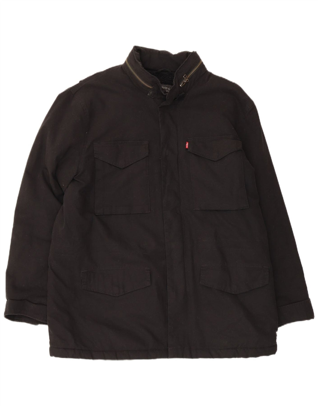 LEVI'S Herren Sherpa Utility Jacke UK 42 XL Schwarz Baumwolle