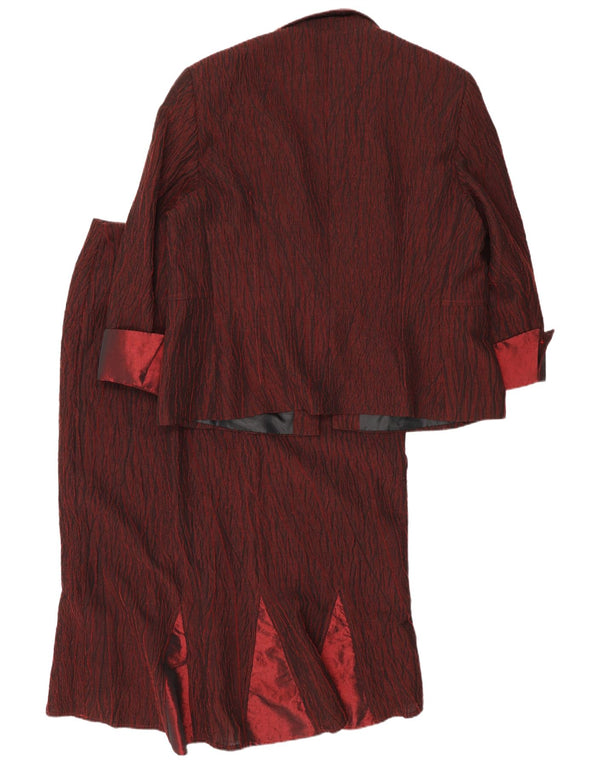 John Bentley Damen 2-teiliges Rockset UK 18 XL W36 Roter Farbblock