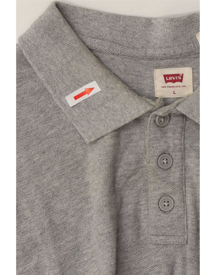 Levi's Herren-Poloshirt, große graue Baumwolle