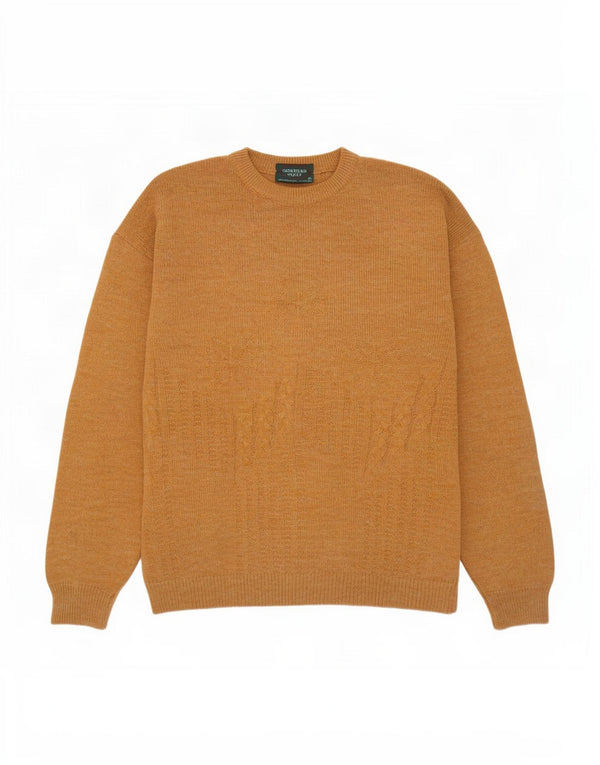 Vintage Mens Crew Neck Jumper Sweater XL Beige