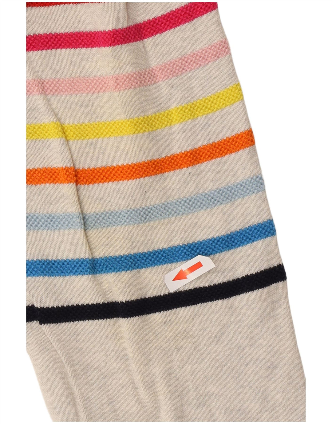 Benetton Herren-Pullover mit Rundhalsausschnitt, mittelgrau gestreift