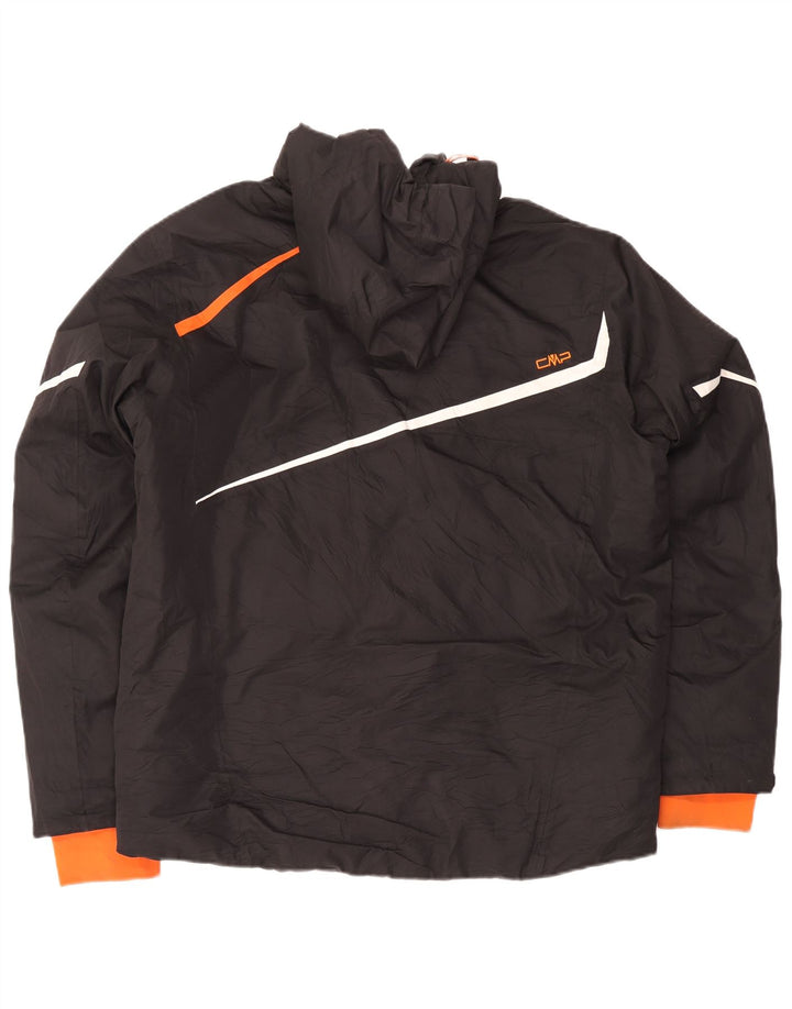 CMP Herren Skijacke mit Kapuze IT 54 2XL Schwarz Colourblock Polyester Sports