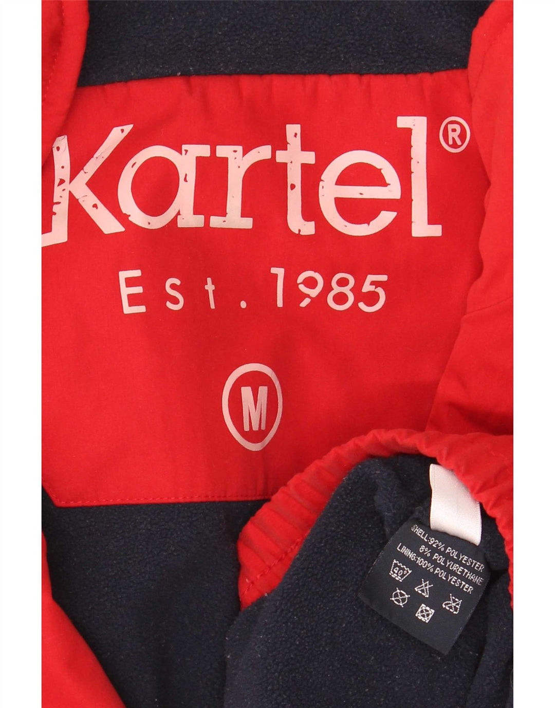 Kartel Herren Bomberjacke UK 38 Mittelrotes Polyester