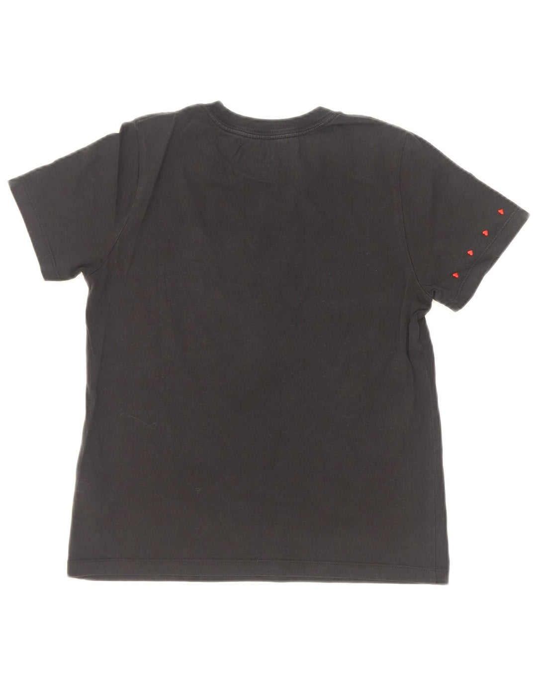 Converse Damen-T-Shirt mit Grafik, UK 10, Größe S, Schwarz, Baumwolle