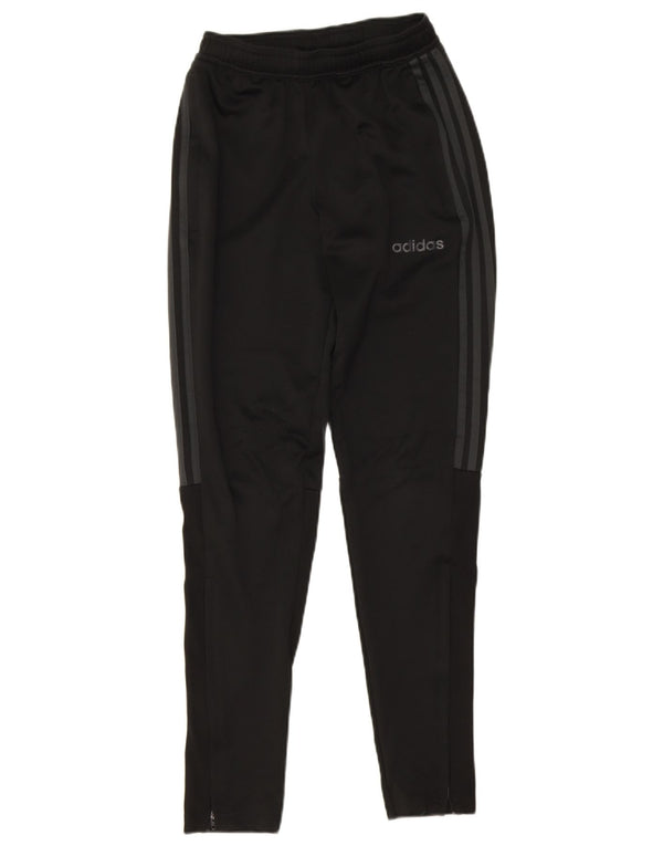 Adidas Damen Climalite Trainingshose UK 4 XS Schwarz Polyester