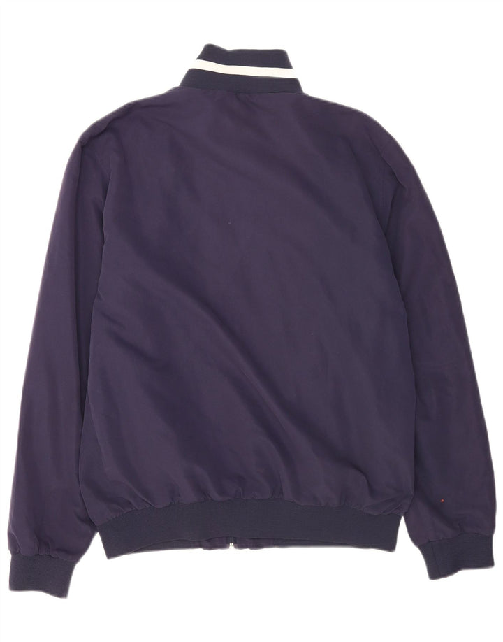 Kappa Herren Bomberjacke mit Grafik, UK 40, Größe L, Marineblau, Polyester