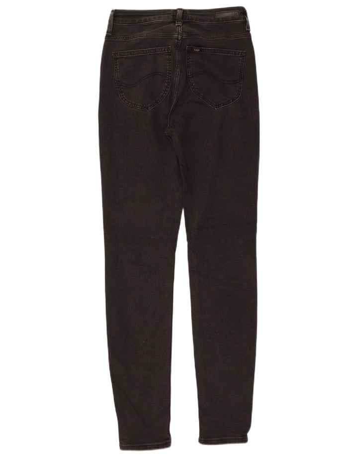 LEE Damen Scarlett High Skinny Jeans W28 L33 Schwarze Baumwolle