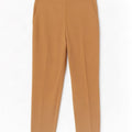 Schmale, verkürzte Damenhose von Zara, Größe L, W33, L24, Beige, Polyester