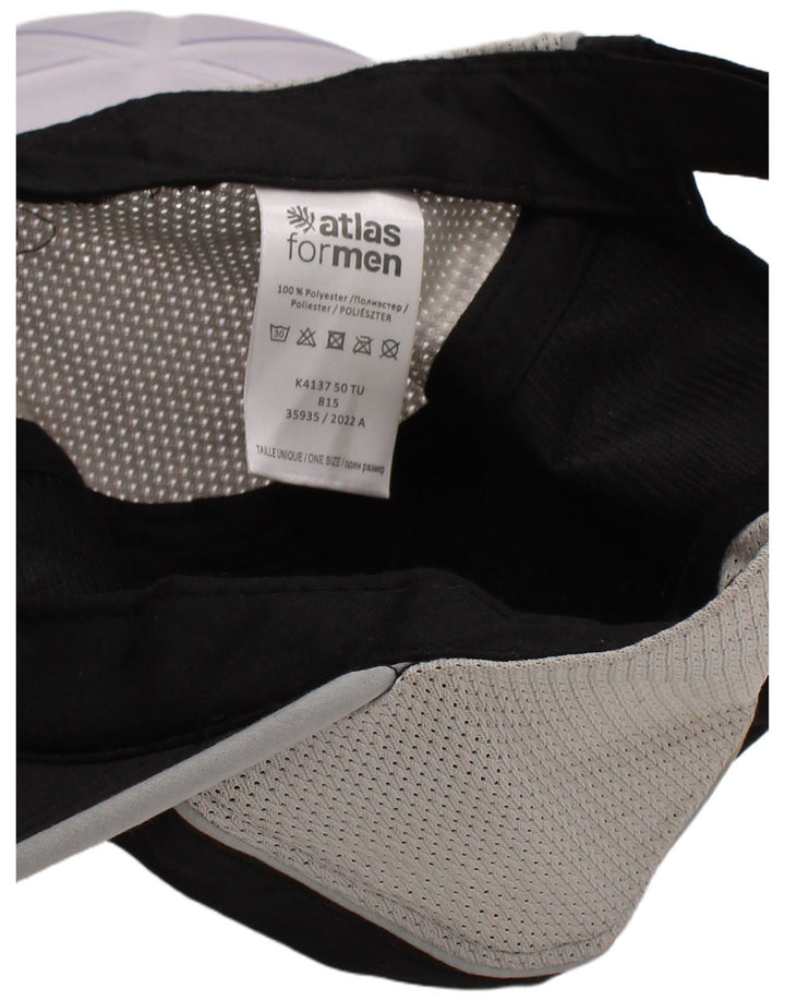 Atlas For Men Herren-Baseballkappe, Einheitsgröße, schwarzes Colourblock-Polyester