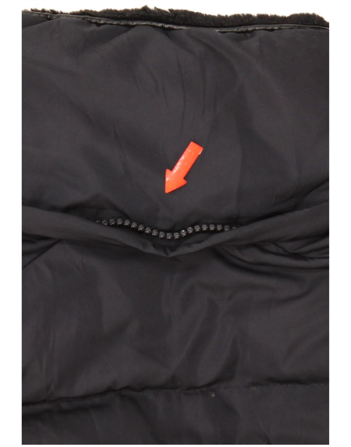 Zara Damen Wattierte Jacke UK 14 Large Marineblau