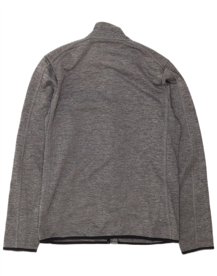 Champion Herren-Trainingsanzug-Top-Jacke, großes grau geflecktes Polyester