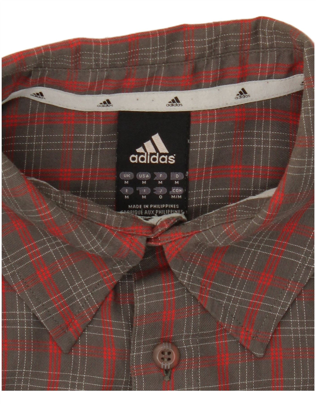 Adidas Herren Flanellhemd Mittelgrau