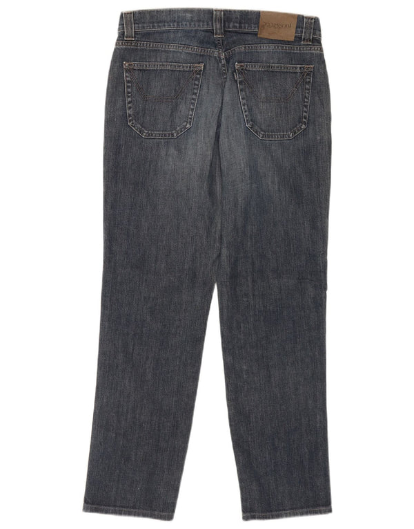 Jeckerson Damen Straight Jeans W32 L29 Blaue Baumwolle