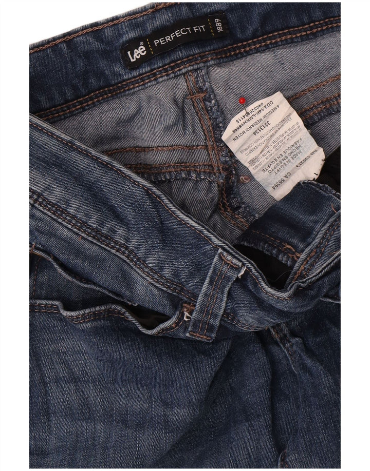 Lee Damen Straight Jeans US 4 Small W28 L30 Blaue Baumwolle