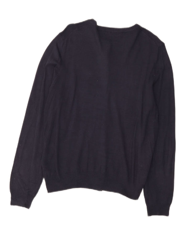 Marks & Spencer Damen-Cardigan-Pullover UK 14 Large Marineblaue Viskose