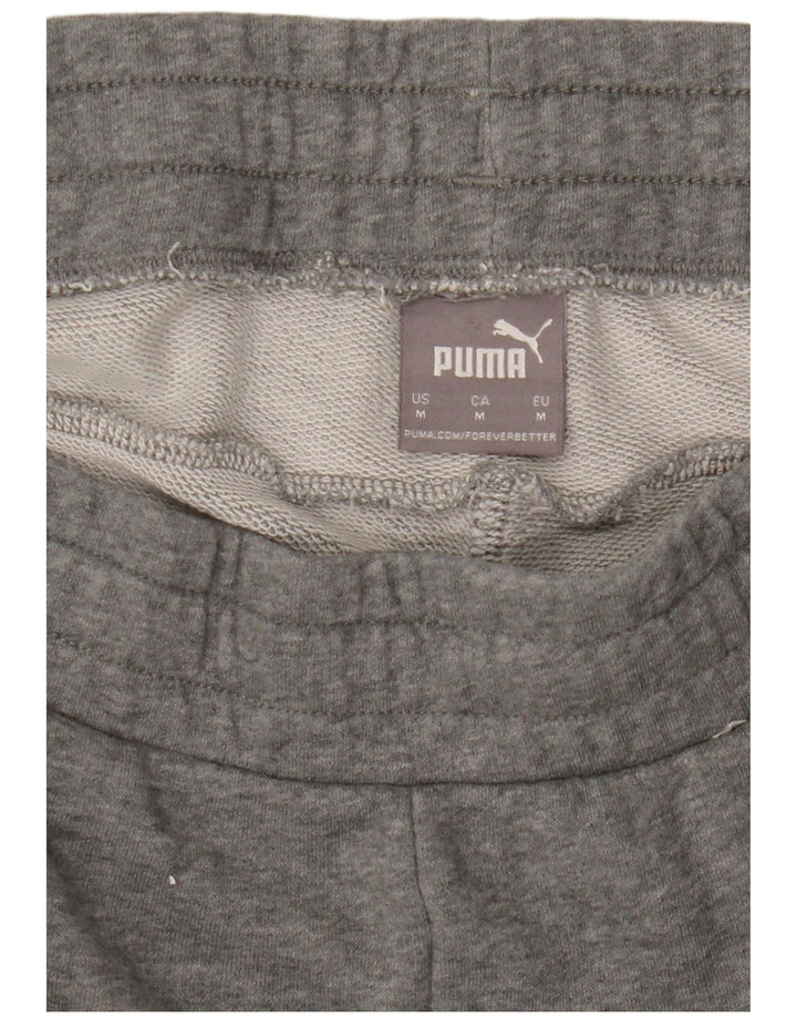 Puma Herren-Trainingshose, Jogginghose, mittelgrau gefleckte Baumwolle
