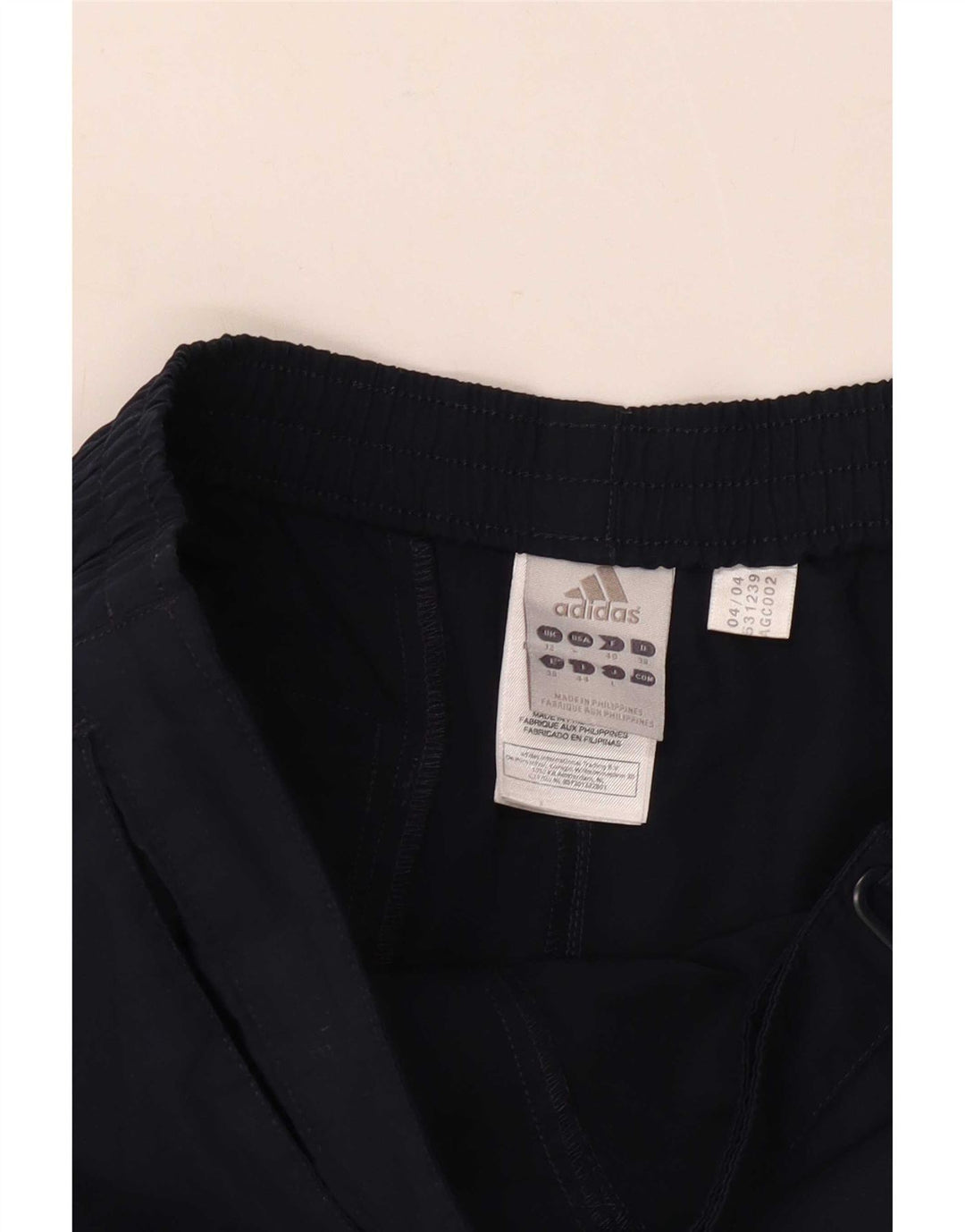 Adidas Damen Bermudashorts UK 12 Medium W30 Marineblau Baumwolle