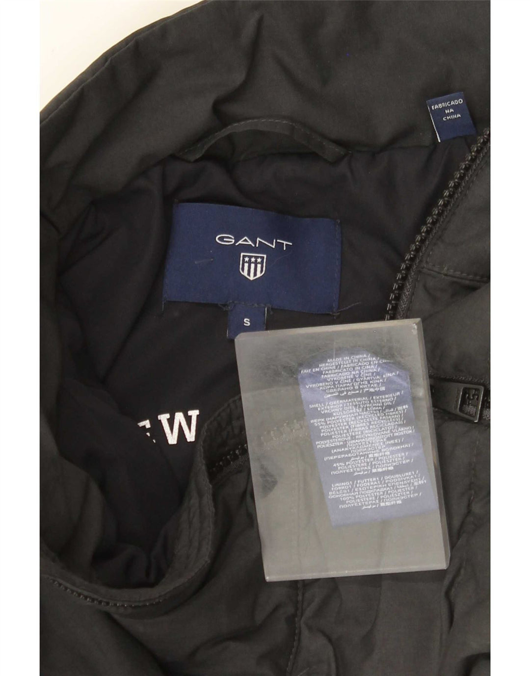 Gant Herren Wattierte Weste UK 36 Small Grau Polyester