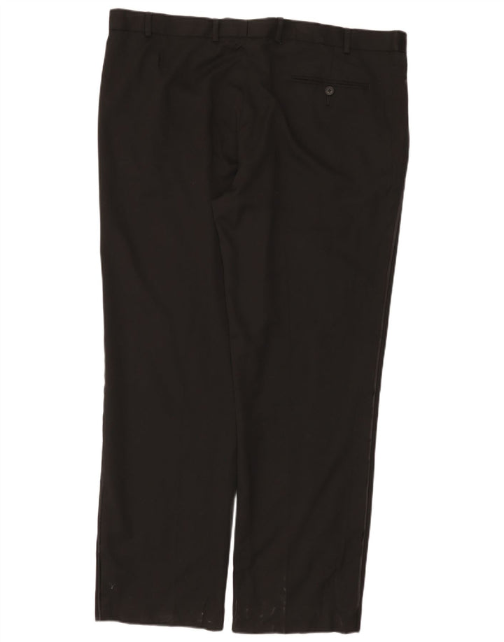 Marks & Spencer Damen Straight Regular Anzughose W42 L31 Schwarz