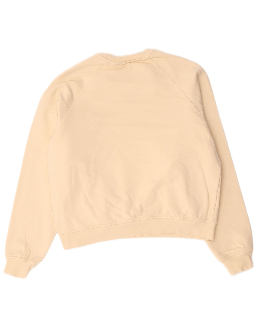 Zara Damen Sweatshirt-Pullover UK 14 Mittelbeige Baumwolle