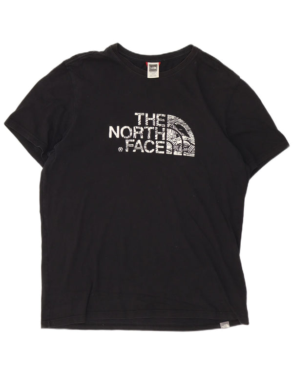 The North Face Herren-T-Shirt mit Grafik, XL, schwarze Baumwolle