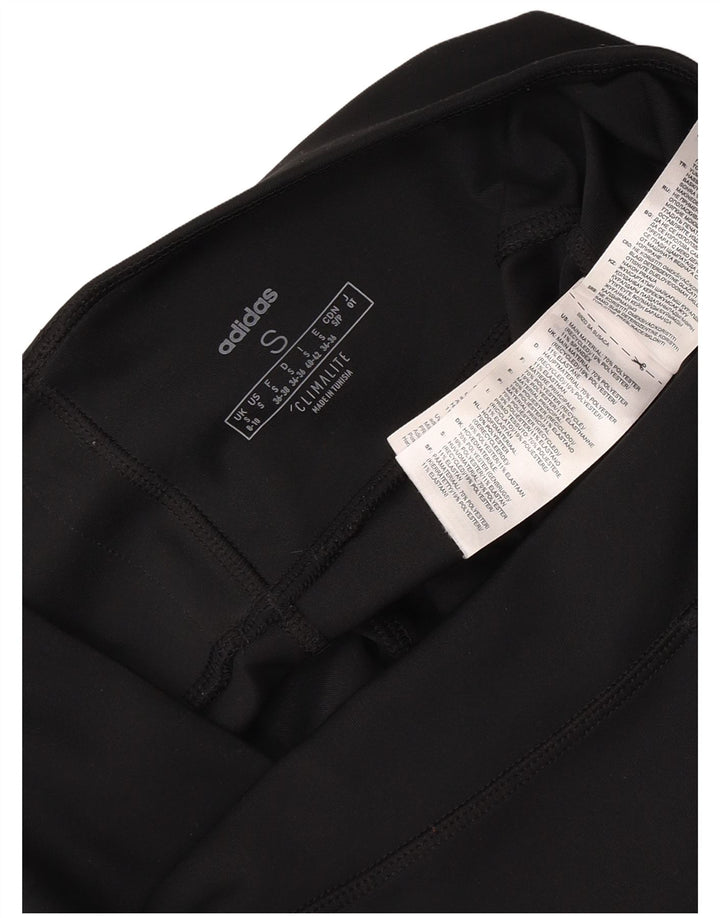 Adidas Damen Climalite Leggings UK 8/10 Small Schwarz Polyester