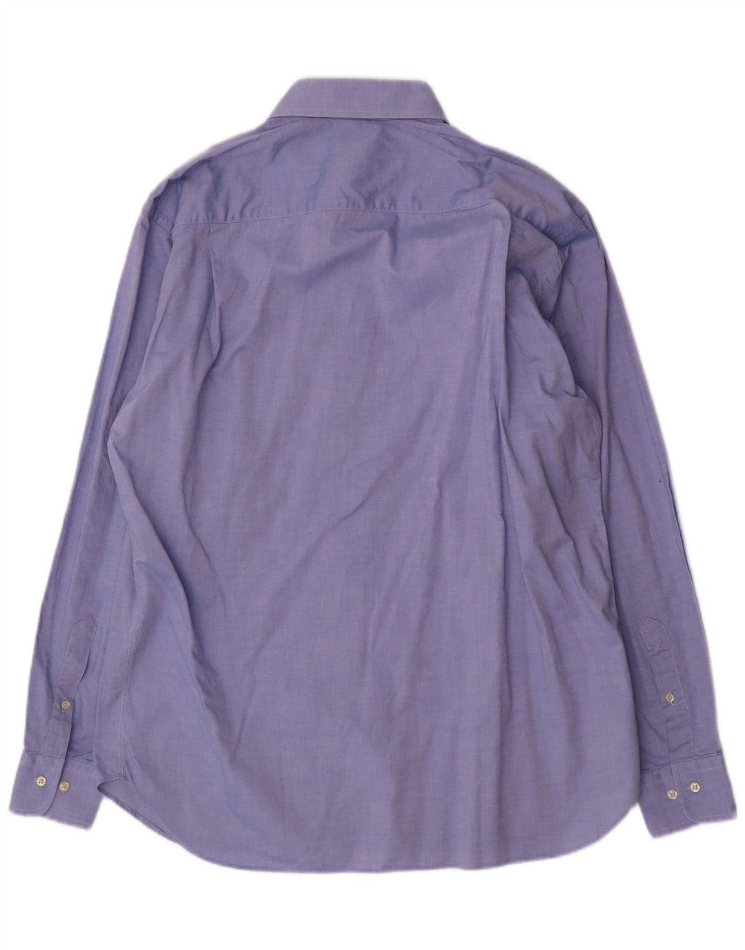 Trussardi Herrenhemd Größe 43 17 XL Blaue Baumwolle