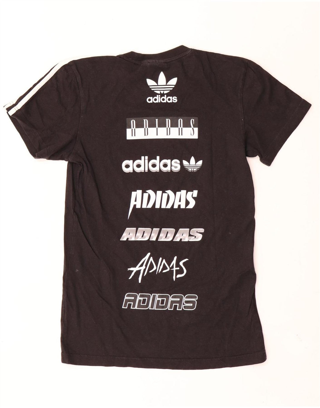 Adidas Herren Grafik T-Shirt Top Small Schwarz Baumwolle