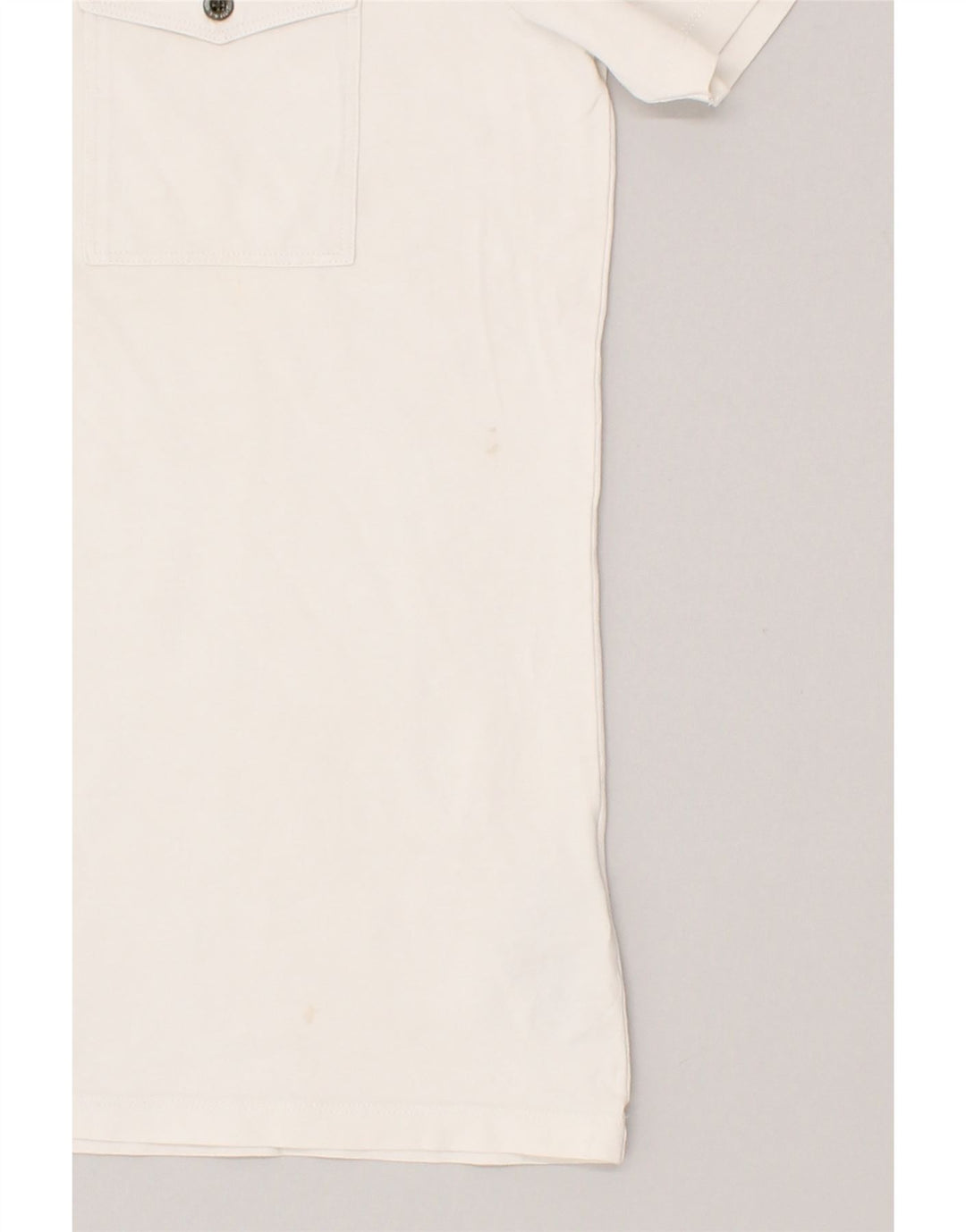 GUESS Mens Slim Polo Shirt XL White Cotton Vintage Guess and Second-Hand Guess from Messina Hembry 
