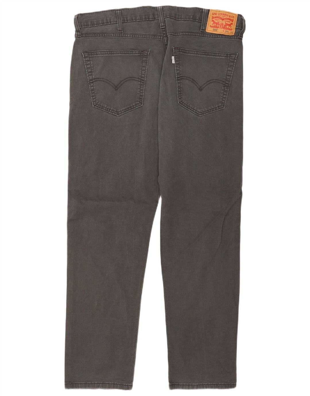 Levi's Herren 502 Tapered Jeans W38 L32 Graue Baumwolle