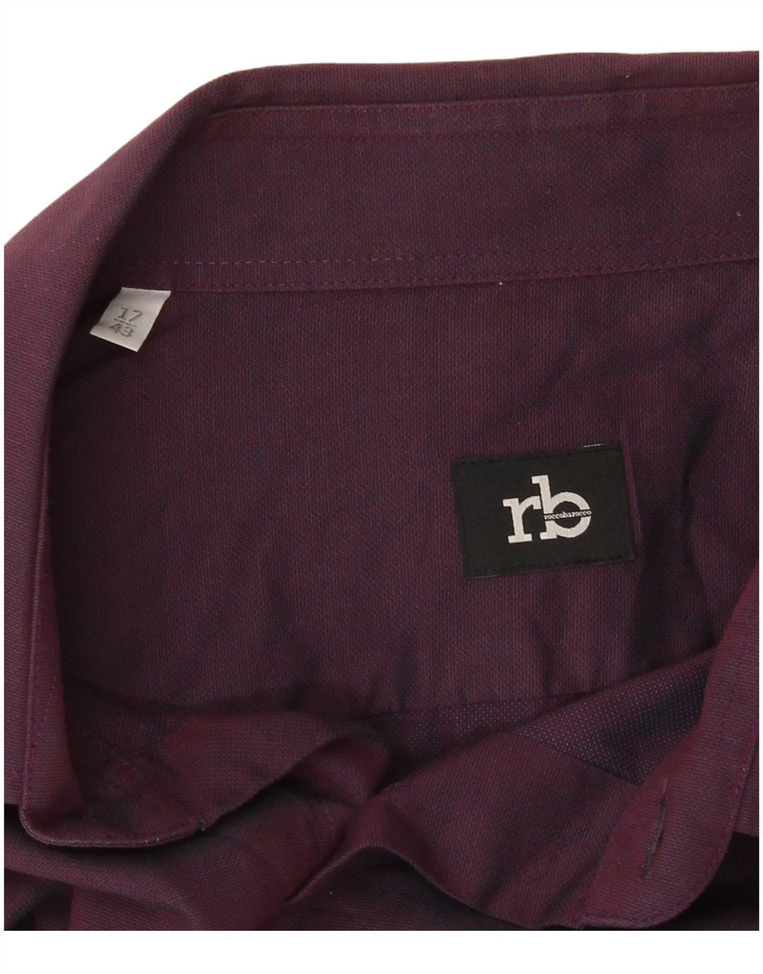 Roccobarocco Herrenhemd Größe 17 43 XL Lila