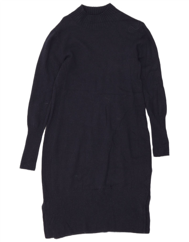 Hobbs Damen-Pulloverkleid, UK 12, mittlere marineblaue Wolle