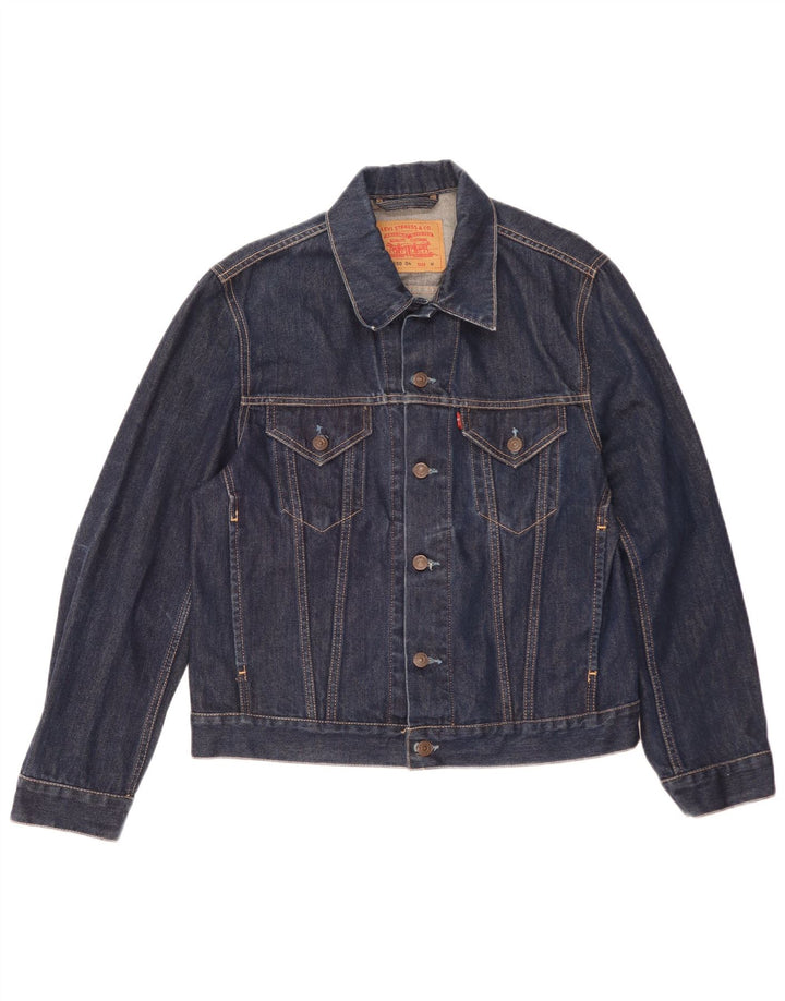 Levi's Herren-Jeansjacke, UK 38, mittelmarineblaue Baumwolle