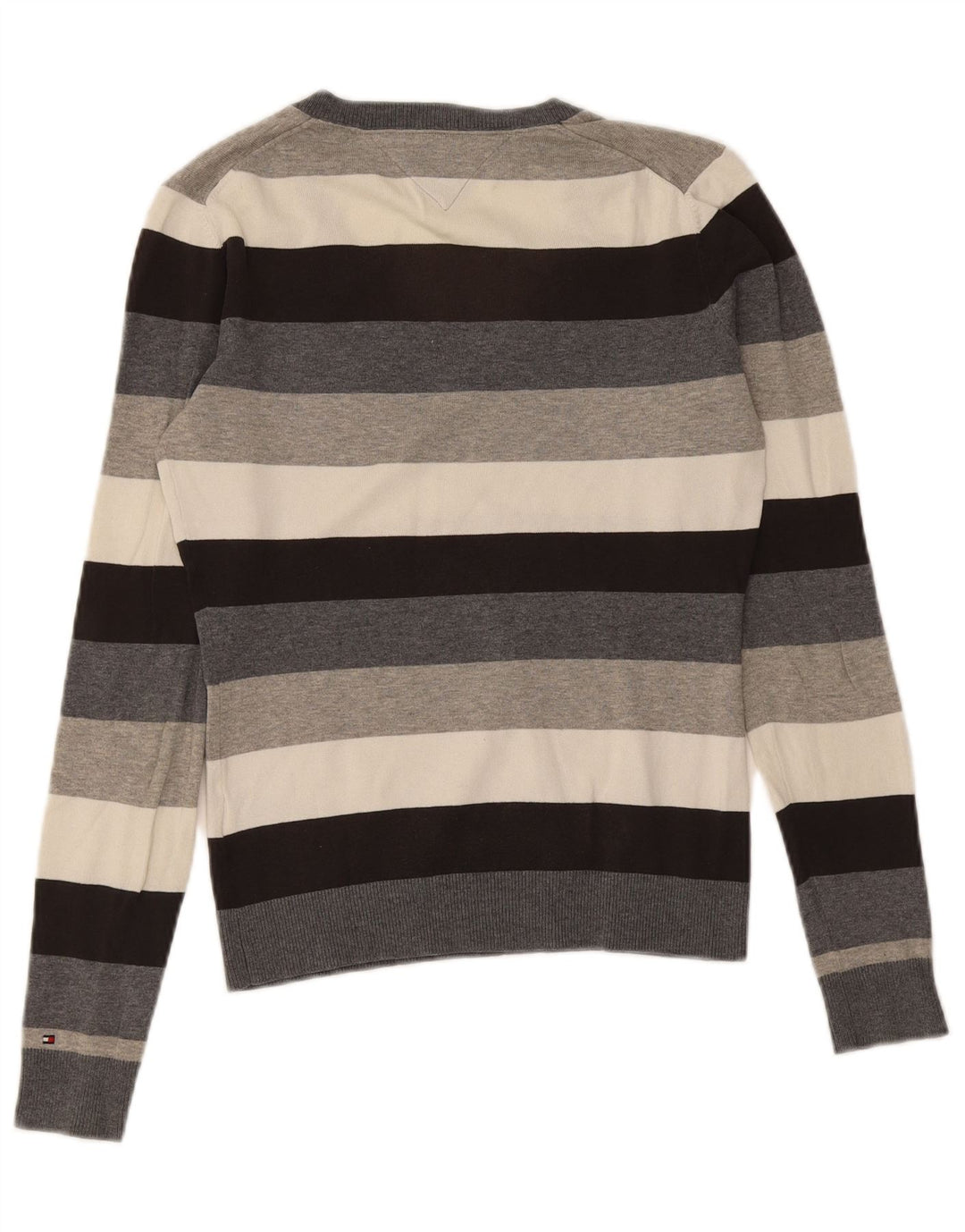 Tommy Hilfiger Damen-Pullover mit V-Ausschnitt, Gr. 10, Größe S, mehrfarbig