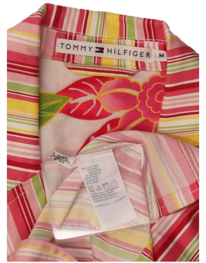 Tommy Hilfiger Damen Crop Blazer Jacke UK 12 Medium Mehrfarbig gestreift