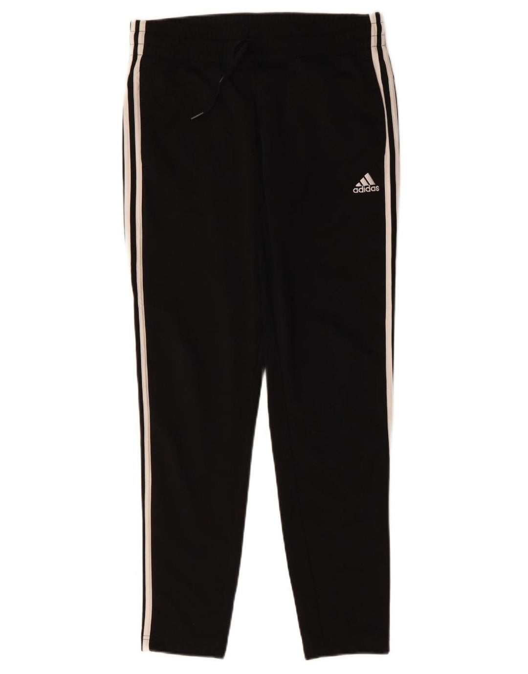 ADIDAS Damen-Trainingshose UK 12/14 Mittelschwarzes Polyester