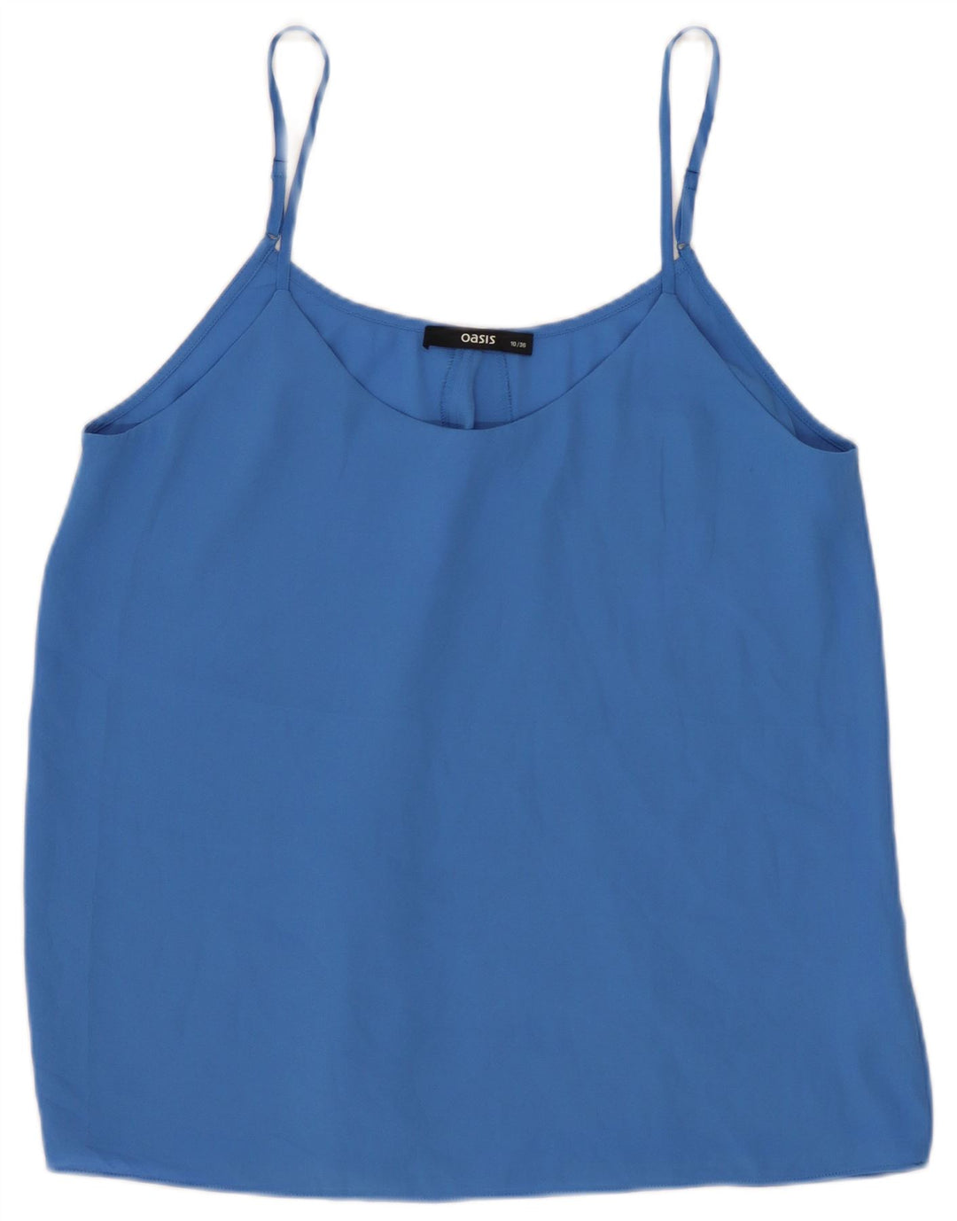 Oasis Damen Crop Cami Top UK 10 Small Blau Polyester