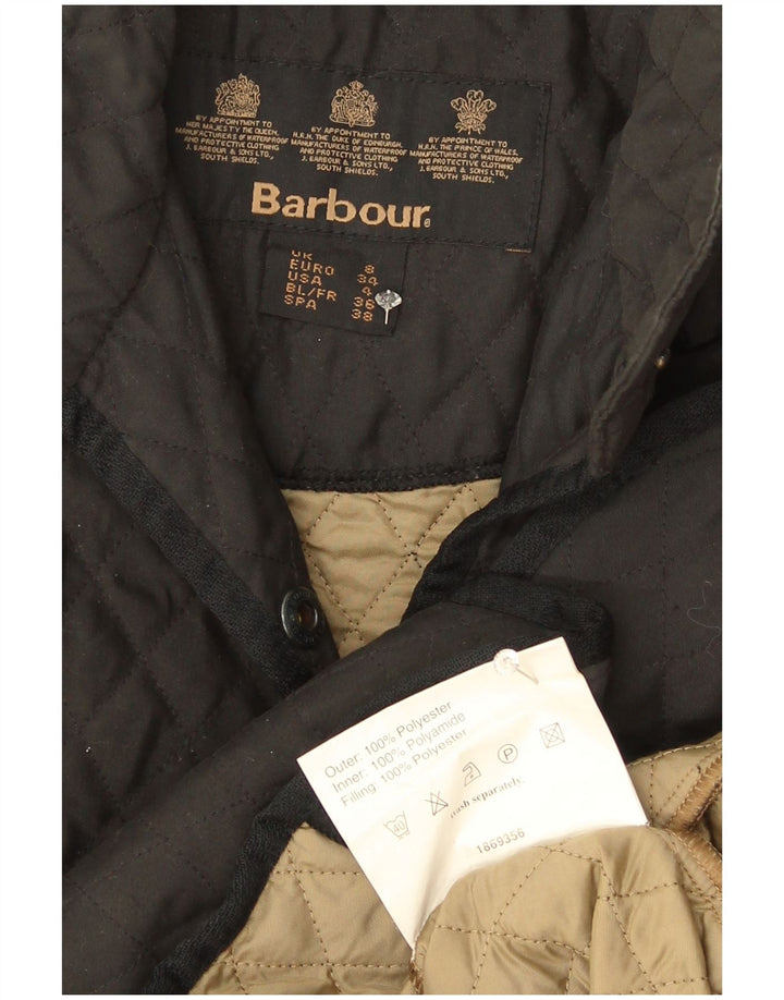 Barbour Damen Steppjacke UK 8 Small Schwarz Polyester