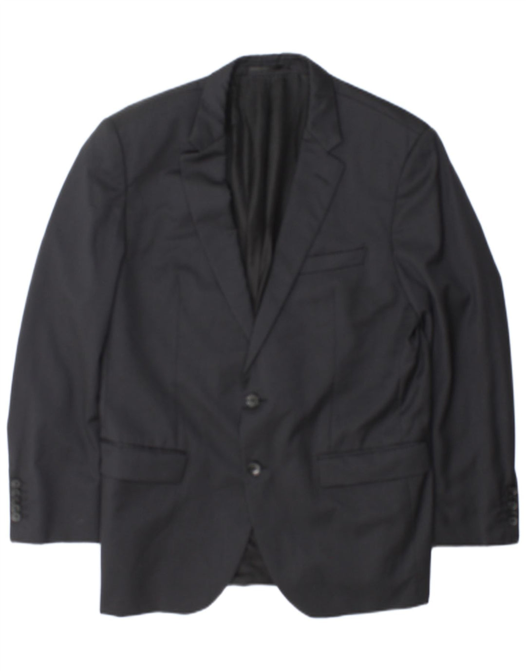 Hugo Boss Herren-Blazer mit 2 Knöpfen, maßgeschneidert, EU 52, XL, grauer Nadelstreifen