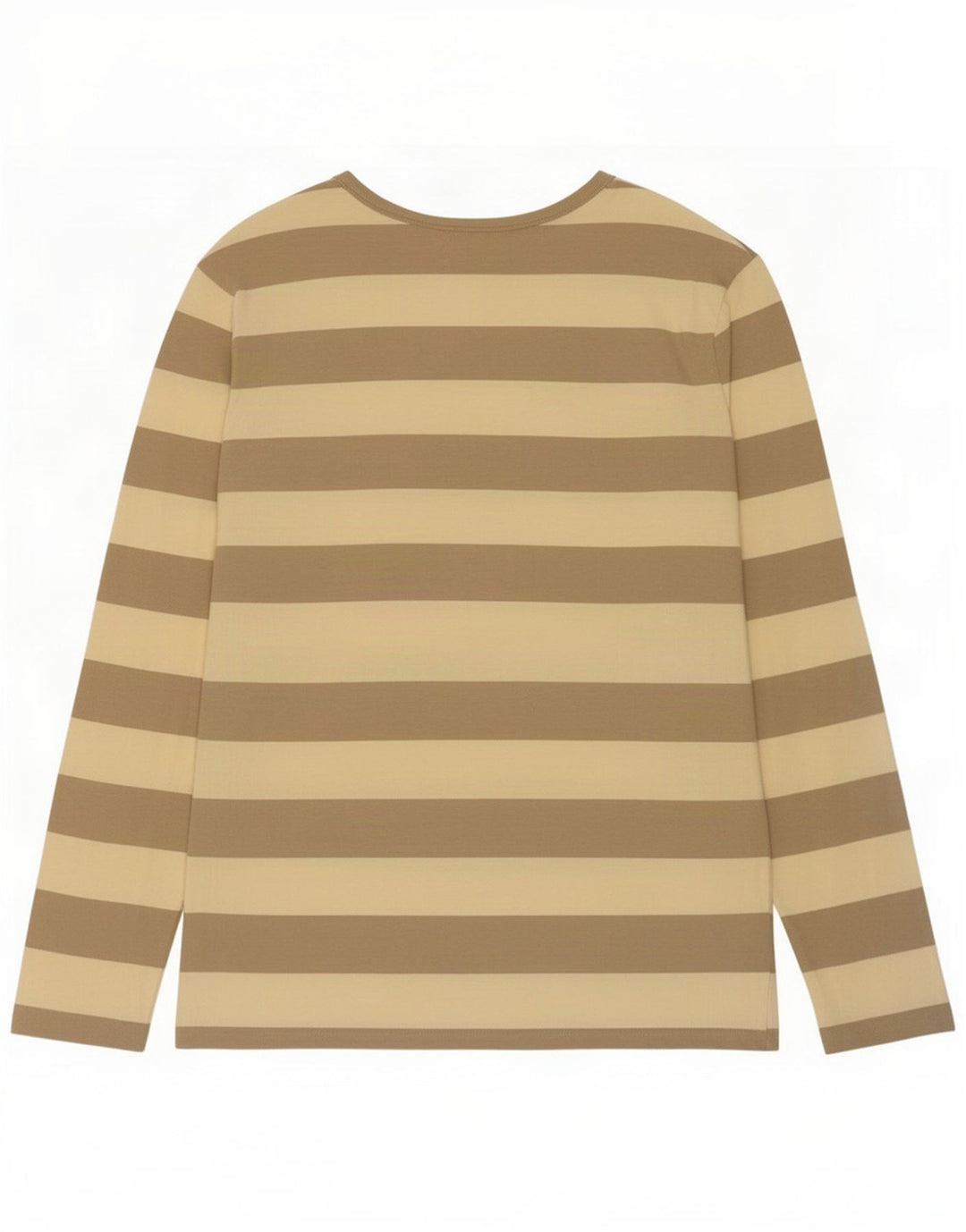 Gap Herren-Oberteil, langärmelig, mittelbeige, gestreift, Baumwolle