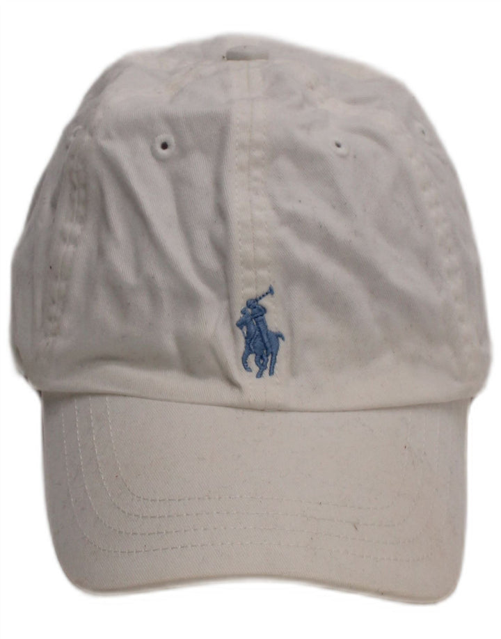 Ralph Lauren Baseballkappe für Jungen, Einheitsgröße, weiße Baumwolle