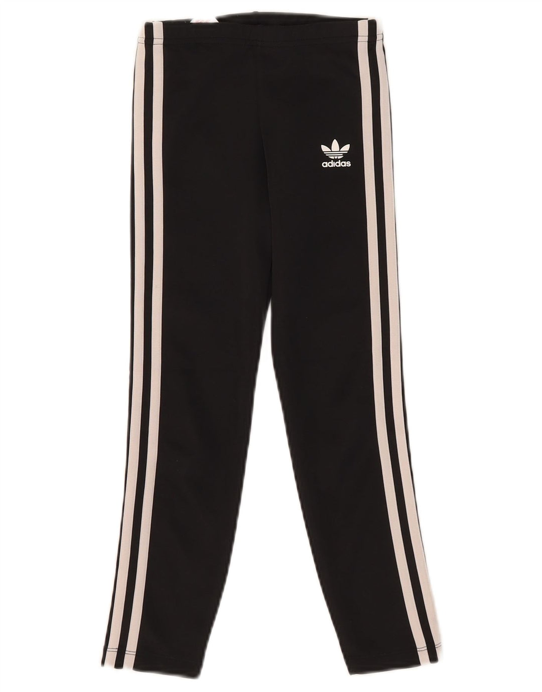 Adidas Mädchen-Leggings, 7–8 Jahre, schwarzes Polyester