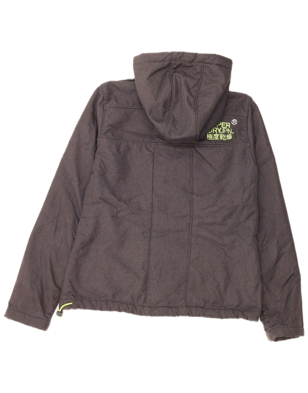 Superdry Damen Windtrekker Windjacke UK 16 Large Grau Polyester