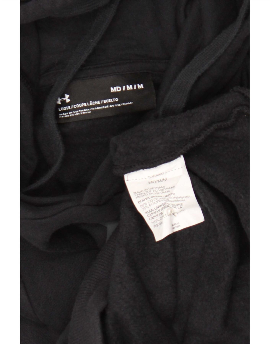Under Armour Herren-Kapuzenpullover mit Grafik, mittelschwarz, Baumwolle