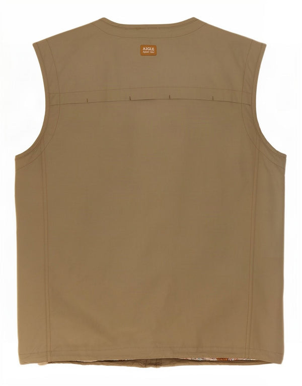 Aigle Herren Utility Gilet UK 42 XL Khaki Polyester
