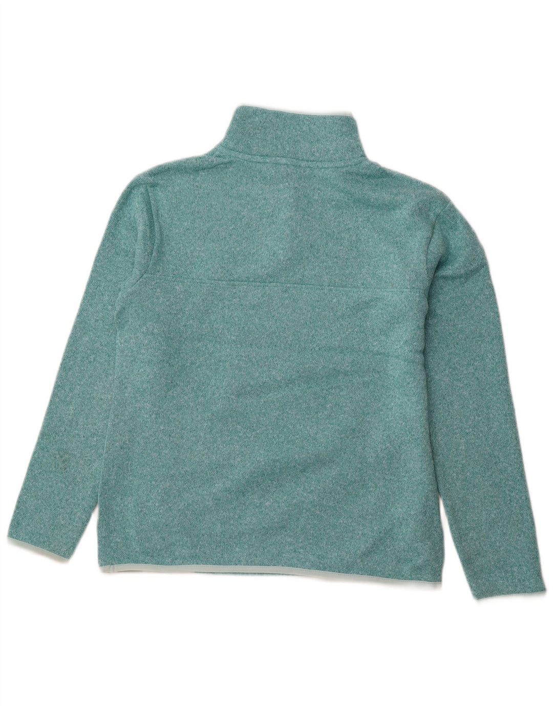 EDDIE BAUER Damen-Sweatshirt mit Knopfkragen, UK 14, mitteltürkis